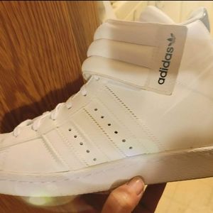 Womens Adidas Superstar Up Strap Wedge Shoes